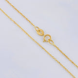 Cadena Aro Seguido 1.15 g / 17 3/4 in / 0.9 mm Oro Amarillo 18K