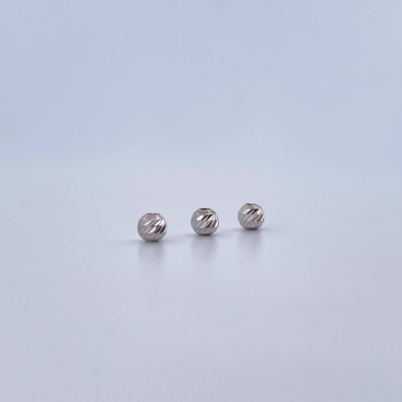 Bola Diamantada 0.06gr / 3mm Oro Blanco 18K &