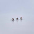 Bola Diamantada 0.06gr / 3mm Oro Blanco 18K &