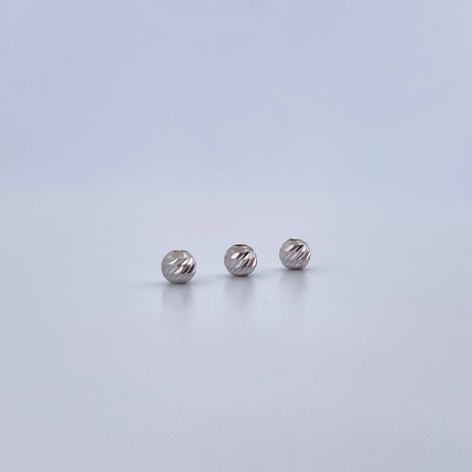 Bola Diamantada 0.06gr / 3mm Oro Blanco 18K &