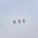 Bola Diamantada 0.06gr / 3mm Oro Blanco 18K &