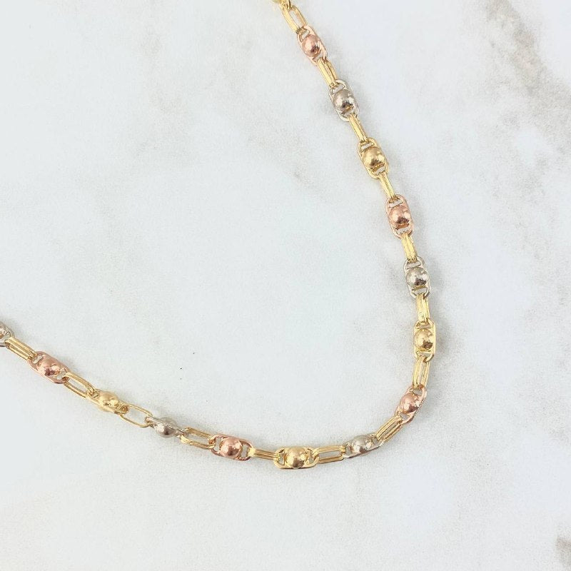 Rustic Bubble Chain 14.45gr / 60cm / 4.7mm Tres Oros 18K ©