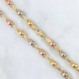 Rustic Bubble Chain 14.3gr / 60cm / 4.7mm Tres Oros 18K ©