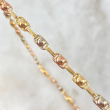 Rustic Bubble Chain 14.3gr / 60cm / 4.7mm Tres Oros 18K ©