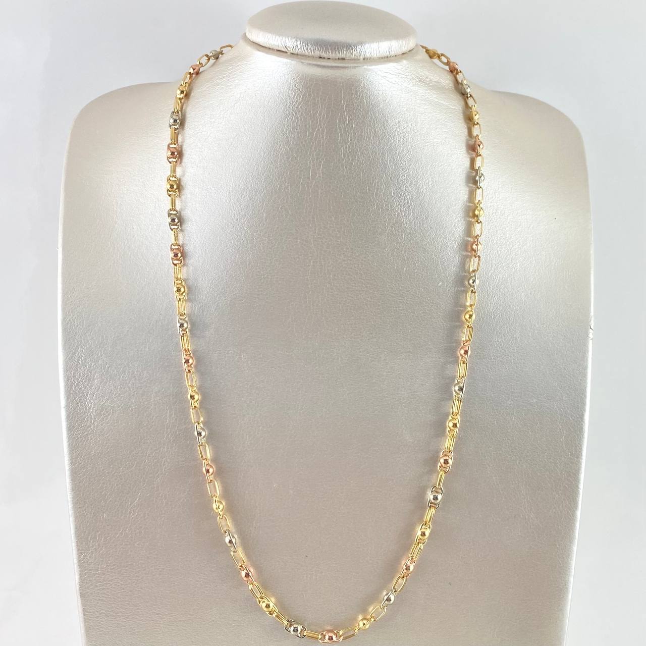 Rustic Bubble Chain 14.3gr / 60cm / 4.7mm Tres Oros 18K ©