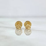 Stud Earrings GC Diamond Cut 0.45gr / 18K Gold *