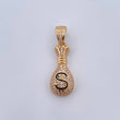 Pendant Money Bag 4.15gr / 2.9cm / White Zircons 18K Yellow Gold &