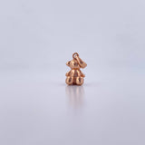 Pendant Faceless Bear 1.9gr / 1.7cm / Smooth 18K Rose Gold &