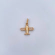 Pendant Airplane 1.25gr / 1.9cm / White Zircons 18K Yellow Gold &
