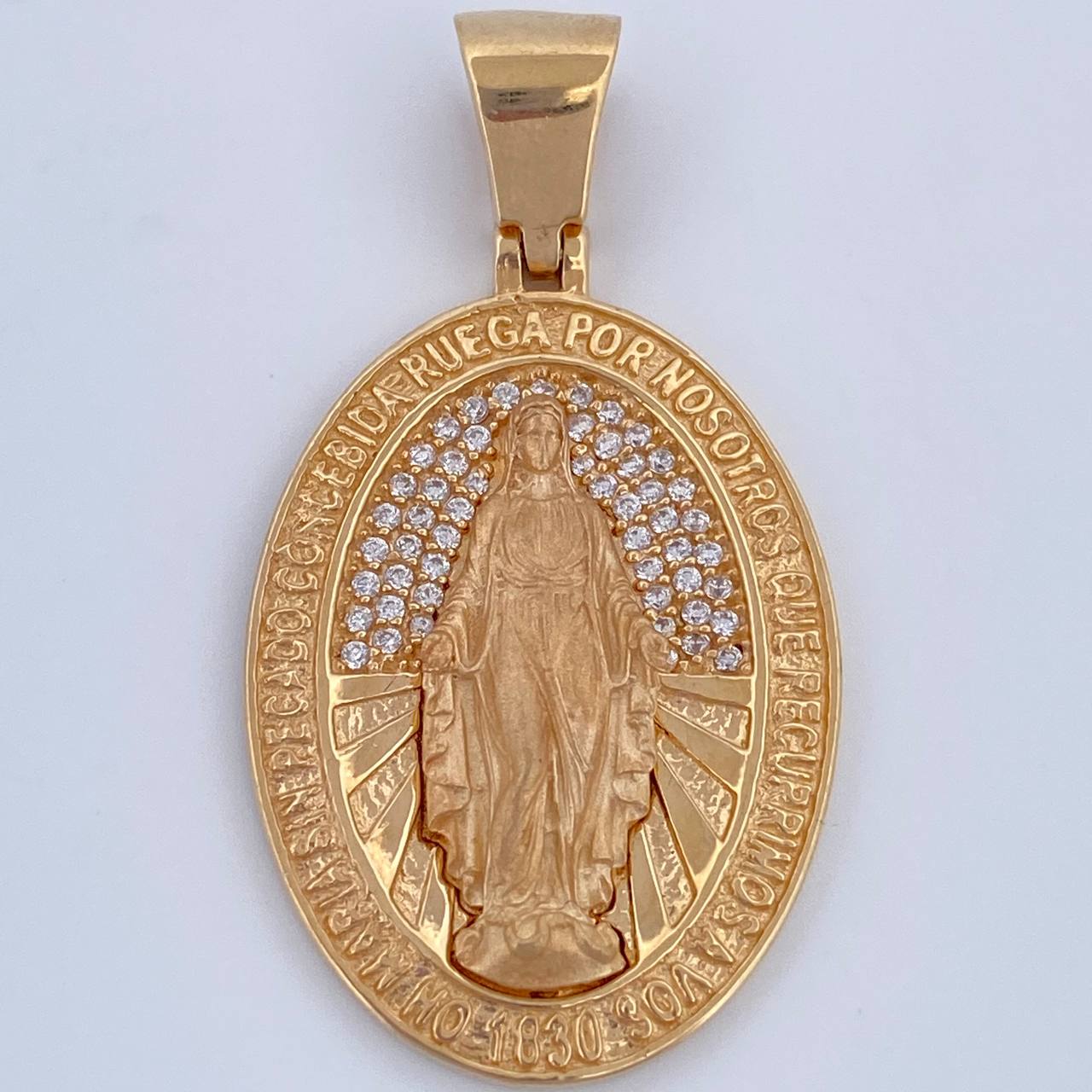 Dije Virgen Milagrosa 7.35gr / 3.8cm / Oro 18K $