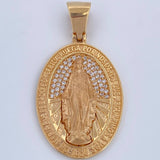 Dije Virgen Milagrosa 7.35gr / 3.8cm / Oro 18K $