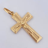 Dije Cruz Cristo 1.8gr / 4cm / Oro 18K $