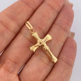 Dije Cruz Cristo 1.3gr / 3.5cm / Oro 18K $