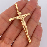 Pendant Christ Cross 3.05gr / 2.4in / 18K Gold $