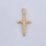 Cruz Cristo 1.05gr / 3.4cm / Oro 18K $