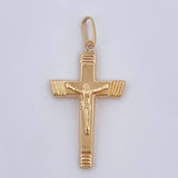 Dije Cruz Cristo 1.55gr / 4cm / Oro 18K $