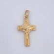 Pendant Cross Christ Saint Benedict 0.75gr / 2.5cm (1.0in) / 18K Gold $