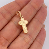 Dije Cruz Rostro Cristo 0.85gr / 2.5cm / Oro 18K $