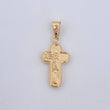 Dije Cruz Rostro Cristo 0.85gr / 2.5cm / Oro 18K $