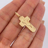 Dije Cruz Rostro Cristo 1.15gr / 3.2cm / Oro 18K $