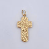 Dije Cruz Rostro Cristo 1.15gr / 3.2cm / Oro 18K $