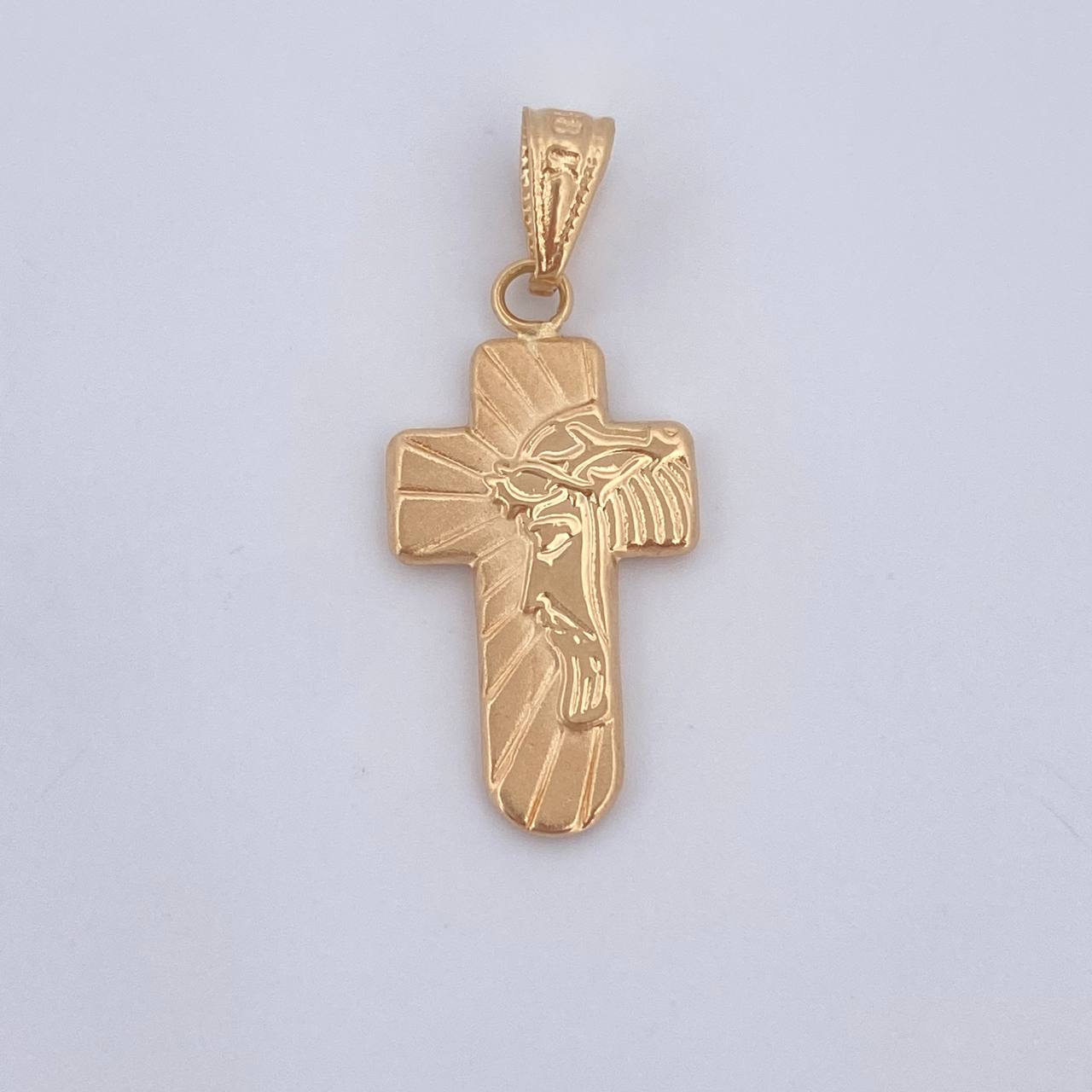 Pendant Christ Face Cross 0.75gr / 2.8cm (1.1in) / 18K Gold $