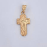 Pendant Christ Face Cross 0.75gr / 2.8cm (1.1in) / 18K Gold $