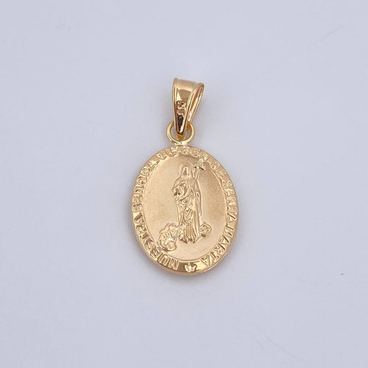 Pendant Virgin of Santa Marta 0.9gr / 2.5cm / 1.0in / 18K Gold $