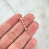 Bead Piercing 0.4gr / 1.5cm / Nac.Esp. 18K Gold *
