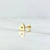 Piercing Heart 0.55gr / 5mm Flat Thread 18K Yellow Gold (Jewel) *