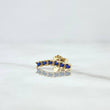 Piercing Linea 0.6gr / 1.3cm / Royal Blue Zircons Lobster Claw 18K Yellow Gold (Jewel)