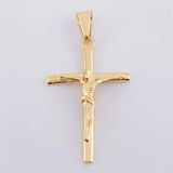 Dije Cruz Cristo 2 g / 1 3/4 in Oro Amarillo 18K