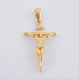 Dije Cruz Cristo 2.4 g / 1 1/4 in Oro Amarillo 18K