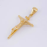 Dije Cruz Cristo 2.4 g / 1 1/4 in Oro Amarillo 18K