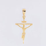 Dije Cruz Cristo 2.4 g / 1 1/4 in Oro Amarillo 18K