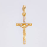 Dije Cruz Cristo 0.9 g / 1 in Oro Amarillo 18K