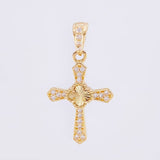 Dije Cruz Trebol Tupida 1.15 g / 1 in Oro Amarillo 18K