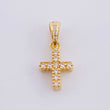 Dije Cruz Doble Faz 1 g / 1/2 in Oro Amarillo 18K