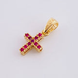 Dije Cruz Doble Faz 1 g / 1/2 in Oro Amarillo 18K