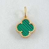 Dije Trebol 1.65gr / 2cm / Nac.Esp. Oro 18K -