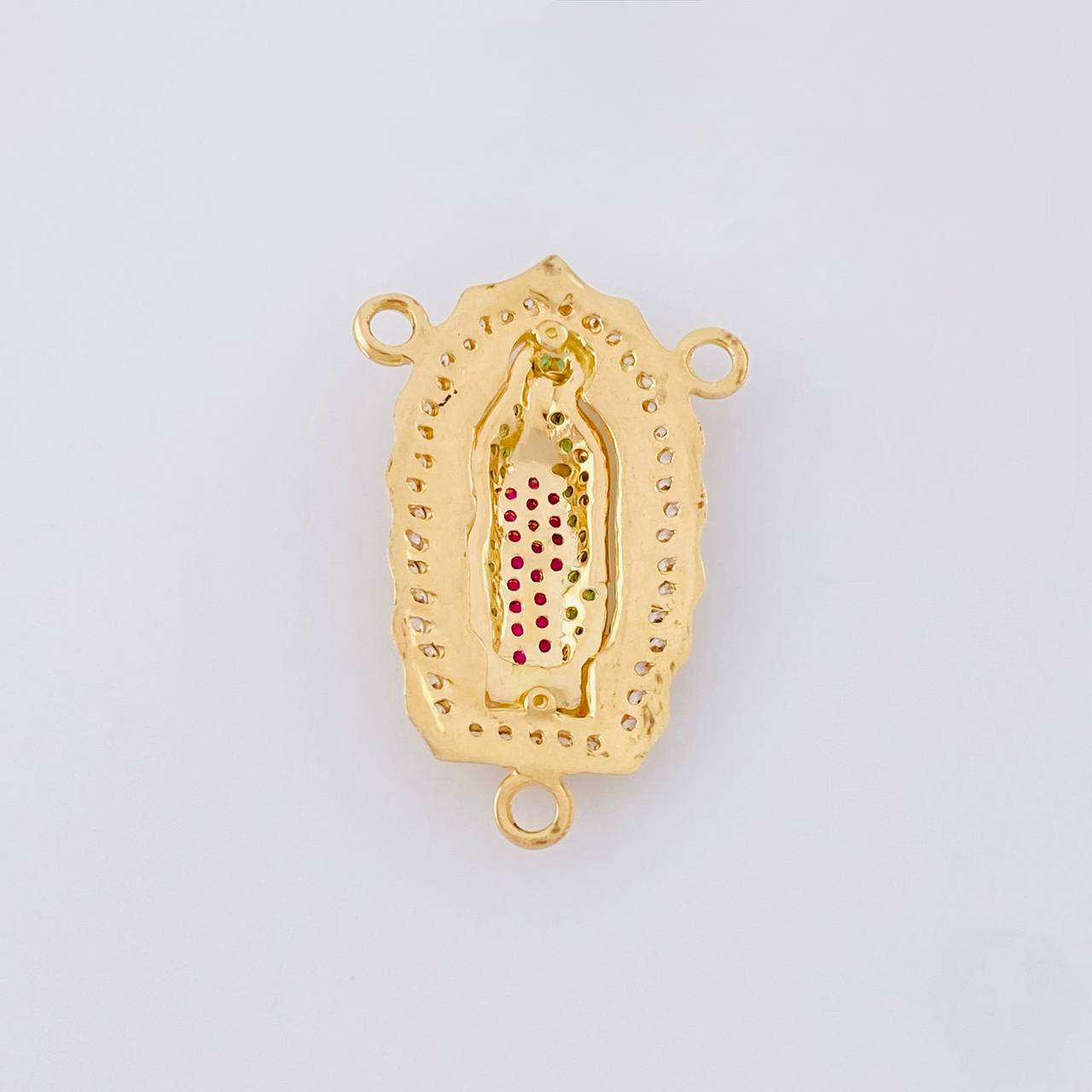Charm Crucero Virgen de Guadalupe 4.75g / 3/4 in Yellow Gold 18K