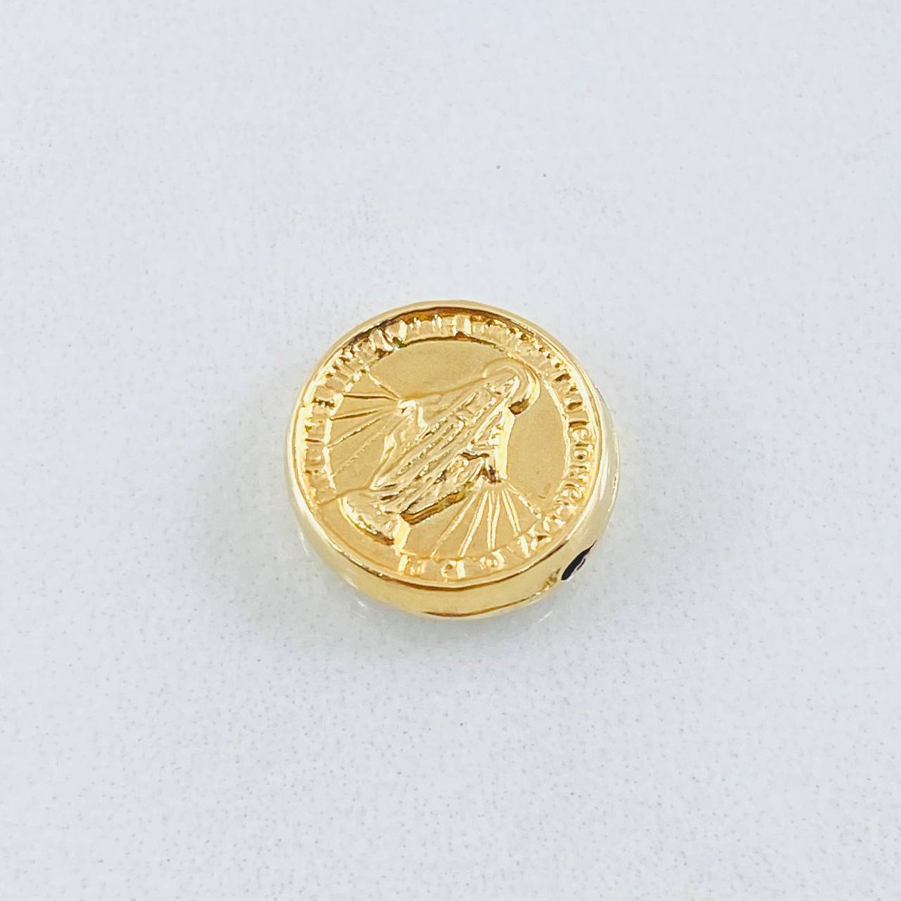 Herraje Tambor Virgen Milagrosa 0.7 g / 1/2 in Oro Amarillo 18K
