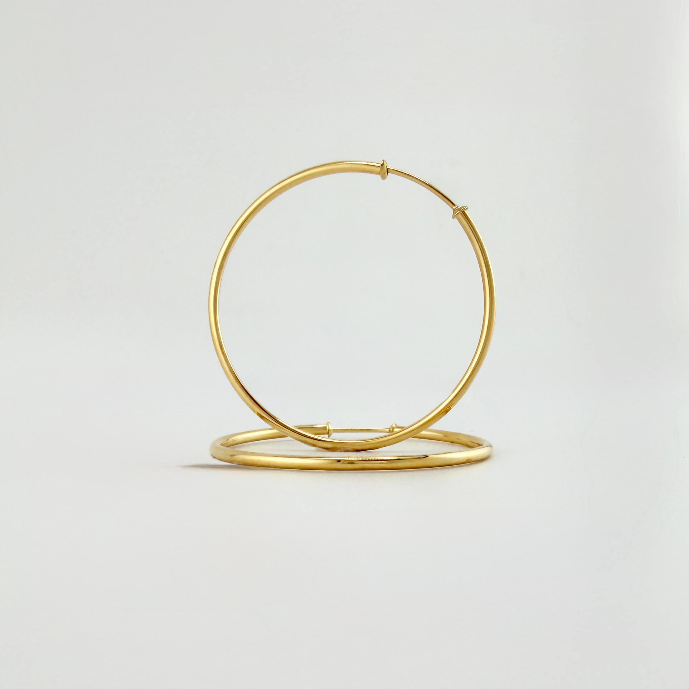 Candongas Aro Liso 3.25gr / 1 1/2 in / Oro Amarillo 18K ©