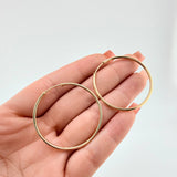 Candongas Aro Liso 3.25gr / 1 1/2 in / Oro Amarillo 18K ©