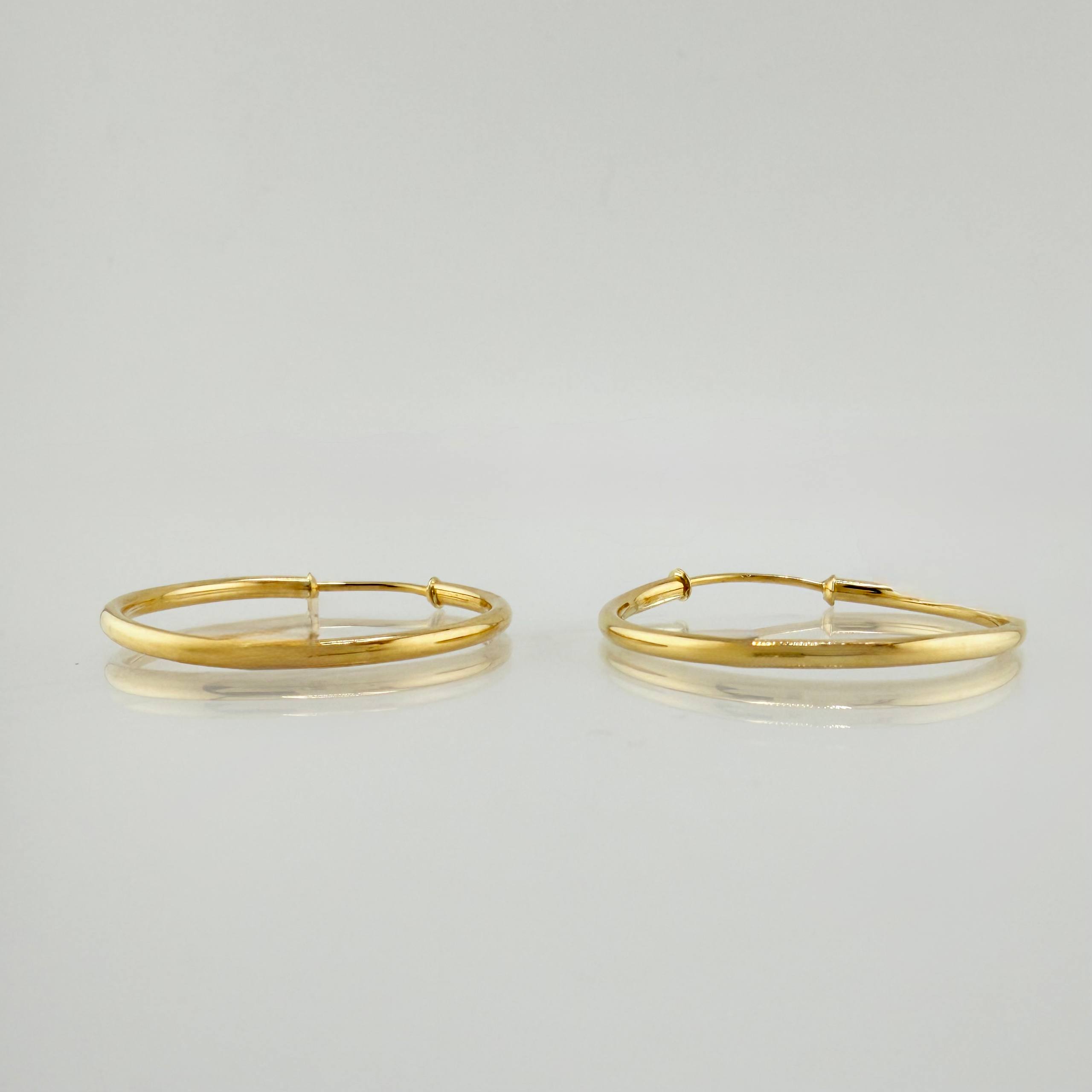 Candongas Aro Liso 2.25gr / 1 in / Oro Amarillo 18K ©