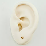 Topos Corazon Silueta 0.45gr / 3.2mm Oro Amarillo 18K ©