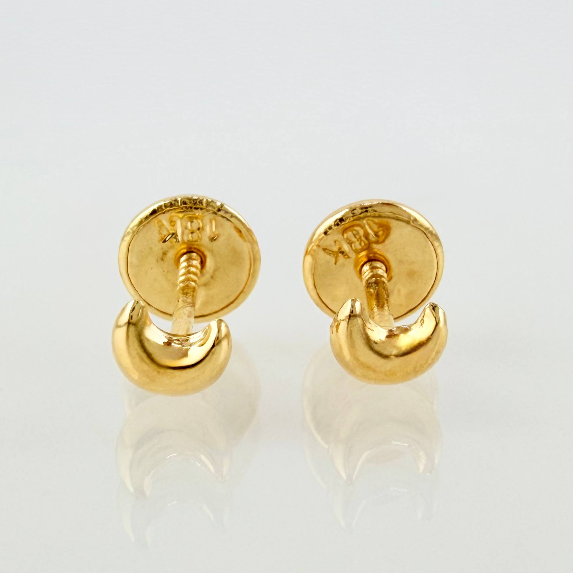 Topos Media Luna 0.45gr / 3.3mm Oro Amarillo 18K ©
