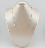 Cadena Denario 3.8gr / 17 3/4 in / 3mm Tres Oros +4 18K *