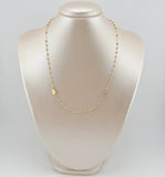 Cadena Denario 2.9gr / 17 3/4 in / 3mm Tres Oros +4 18K *