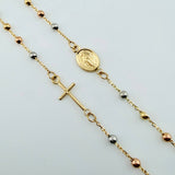 Cadena Denario 2.9gr / 17 3/4 in / 3mm Tres Oros +4 18K *